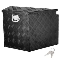 heavy duty aluminum trailer tongue tool box with lock & weatherproof storage