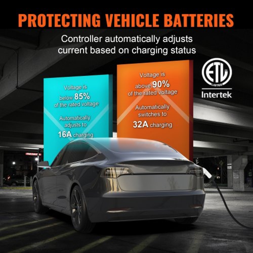 32A Level 2 Portable EV Charger 240V Home Charging Station 3