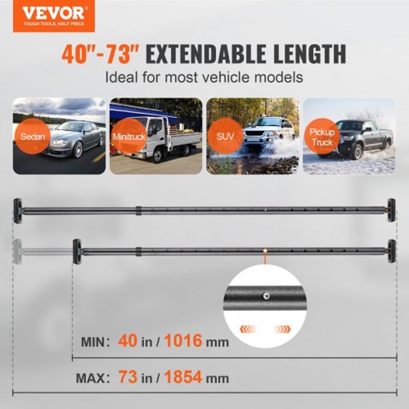 Heavy Duty Adjustable Cargo Stabilizer Bar For Truck SUV 1
