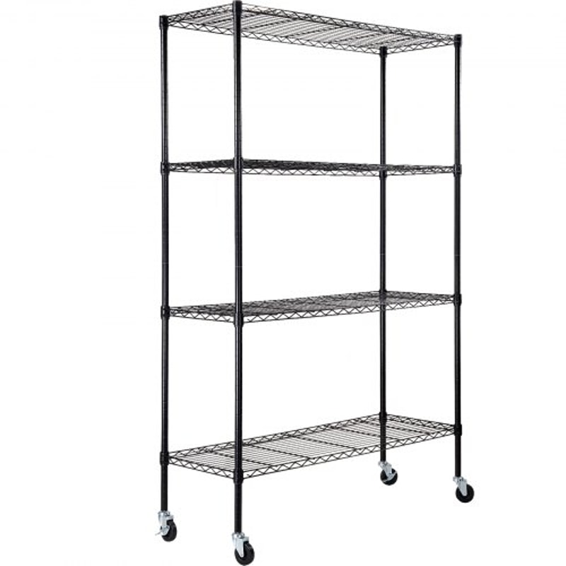 Heavy Duty Adjustable Garage Home Storage Shelving Unit With Wheels 9