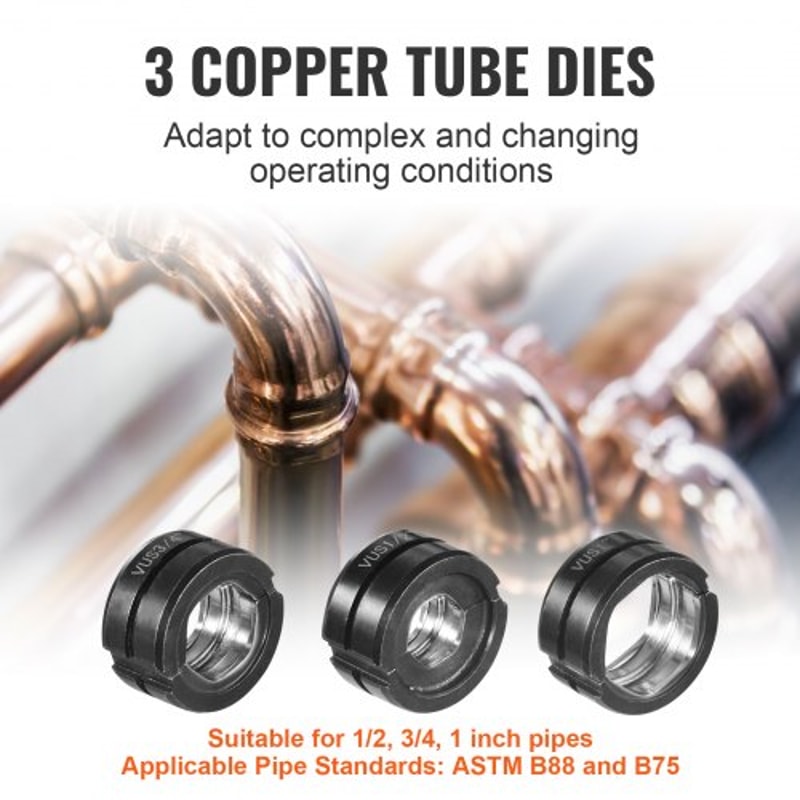 Heavy Duty Copper Press Tool Kit With Quick Change Jaws 3