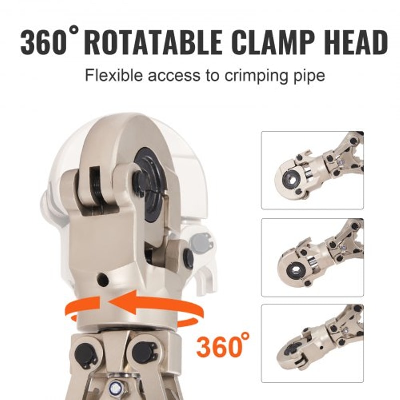 Heavy Duty Copper Press Tool Kit With Quick Change Jaws 4