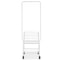 Metal Rolling Laundry Cart With Adjustable Garment Rack Wheels Heavy Duty Laundry Organizer 8