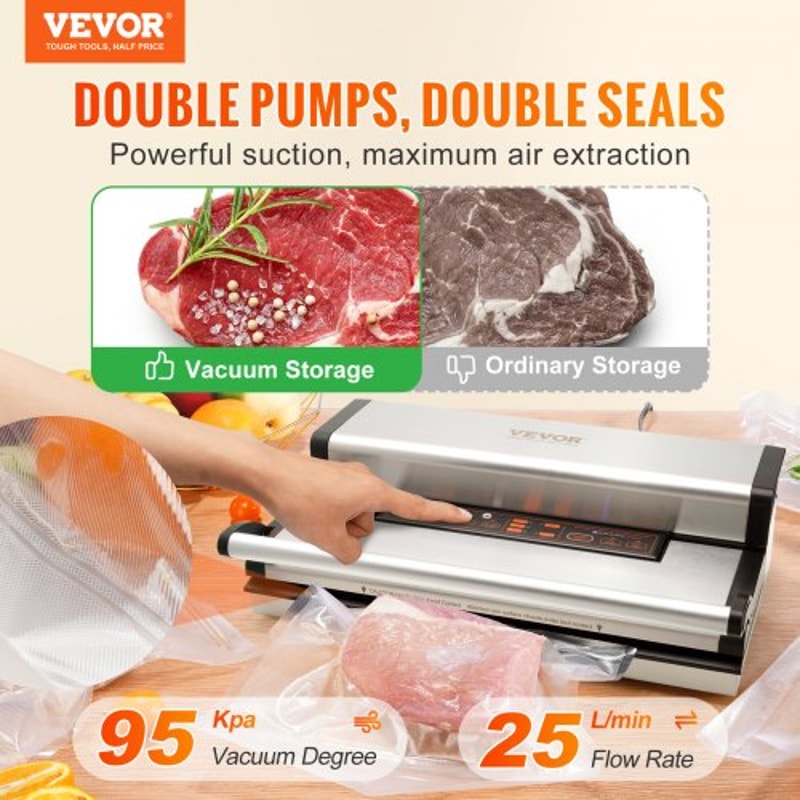 Dual Pump Chamber Vacuum Sealer Machine For Food Preservation 1