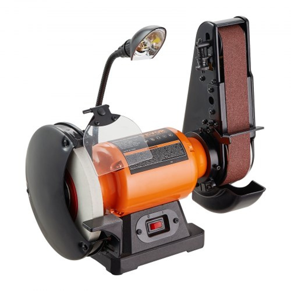 Heavy Duty Bench Grinder Belt Sander Combo With 25A Motor For Precision Grinding Sharpening 0