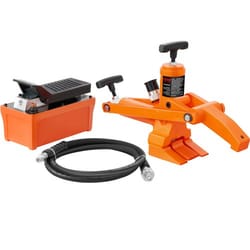heavy duty hydraulic bead breaker with metal foot pump premium tire bead breaker tool for tractors, trucks, buses & atvs
