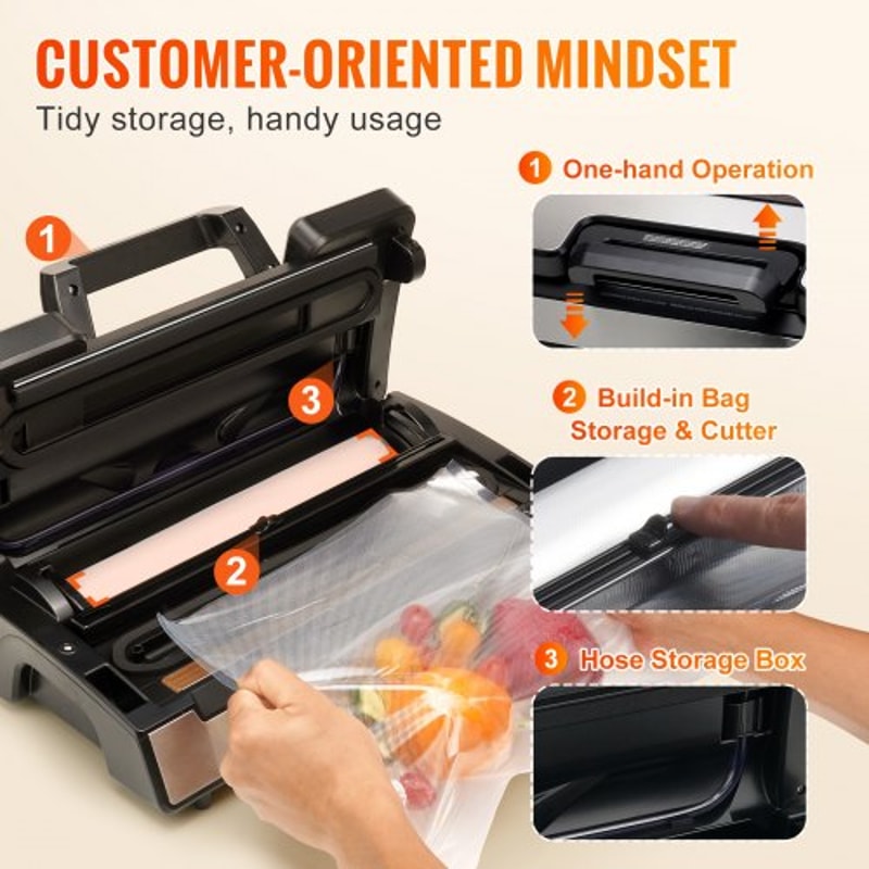 Dual Pump Vacuum Sealer Machine For Food Preservation Storage 4