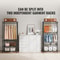 Premium Heavy Duty Clothes Rack Adjustable Rolling Garment Rack With 4 Rods 8 Shelves 5