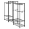 Premium Heavy Duty Clothes Rack Adjustable Rolling Garment Rack With 4 Rods 8 Shelves 9