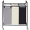 Heavy Duty 3 Section Laundry Sorter Cart With Lockable Wheels Rolling Laundry Organizer Storage Ha 7