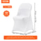Universal Stretch Chair Covers 50PCS Elastic Spandex Slipcovers For Dining Wedding Event Chairs 7