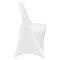 White Stretch Spandex Chair Covers 100Pack Universal Elastic Chair Slipcovers For Weddings Dining 10
