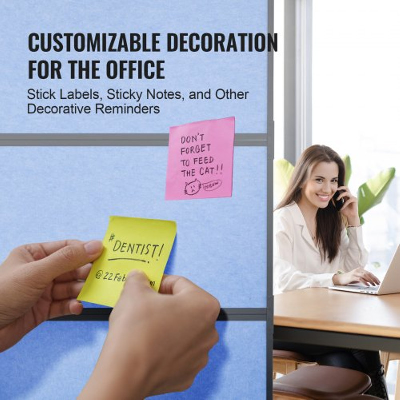 3Pack Light Gray Office Divider Wall NoiseReducing Partition Panels 72 X 66 Made Of Polyester 4