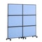 3Pack Light Gray Office Divider Wall NoiseReducing Partition Panels 72 X 66 Made Of Polyester 8