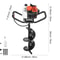 Auger Post Hole Digger Gas Powered Earth Digger Two Earth Auger Drill Bit Extension Rods For Garden 6