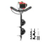 Auger Post Hole Digger Gas Powered Earth Digger Two Earth Auger Drill Bit Extension Rods For Garden 0
