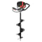 Auger Post Hole Digger Gas Powered Earth Digger Two Earth Auger Drill Bit Extension Rods For Garden 7