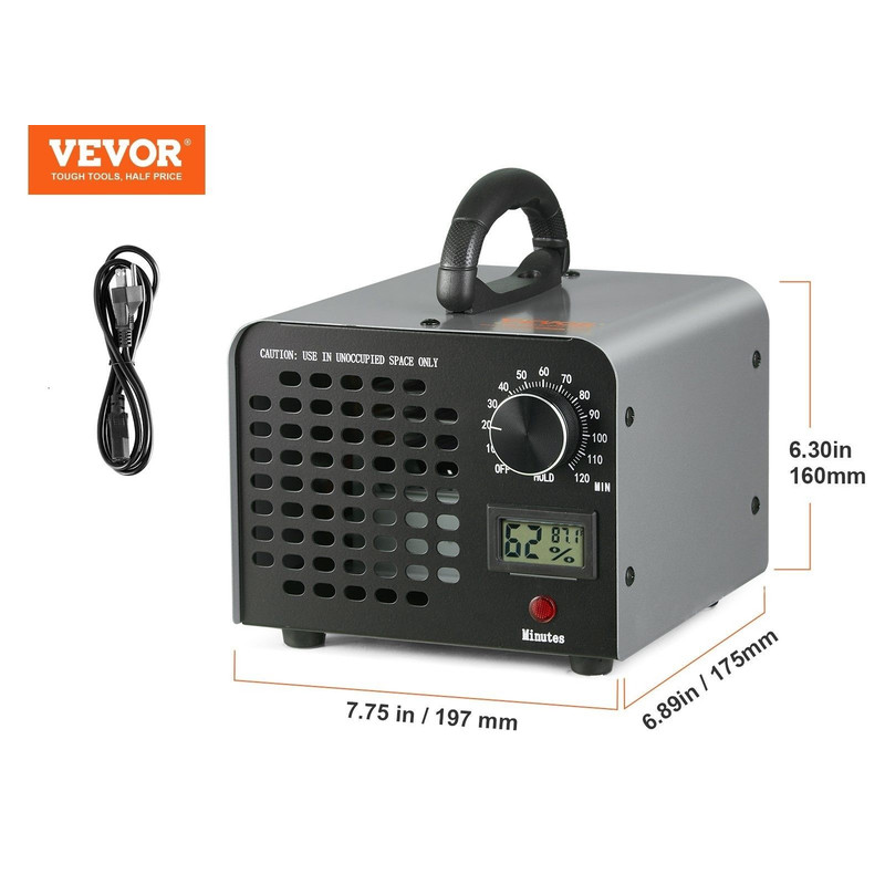 High Capacity Ozone Generator Commercial Industrial Odor Remover Air Ionizer Deodorizer For Home An 10