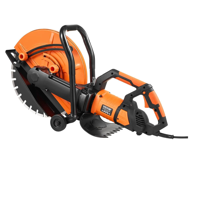 Electric Concrete Saw Wet Dry Circular Cutter With Pump And Blade Max Adjustable Depth For Cutting 7