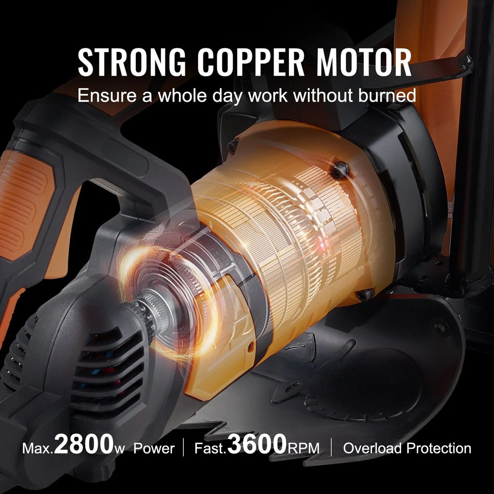 Electric Concrete Saw Wet Dry Circular Cutter With Pump And Blade Max Adjustable Depth For Cutting 1