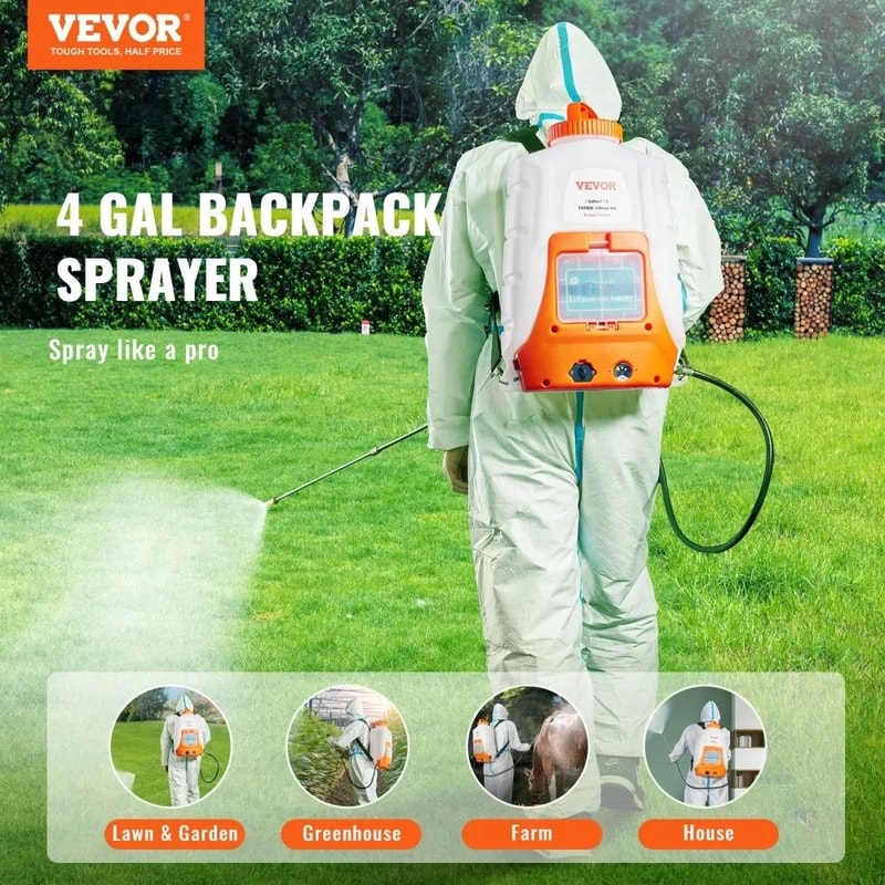 Battery Powered Sprayer Adjustable Pressure Battery Backpack Sprayer With Nozzles And Wands 2