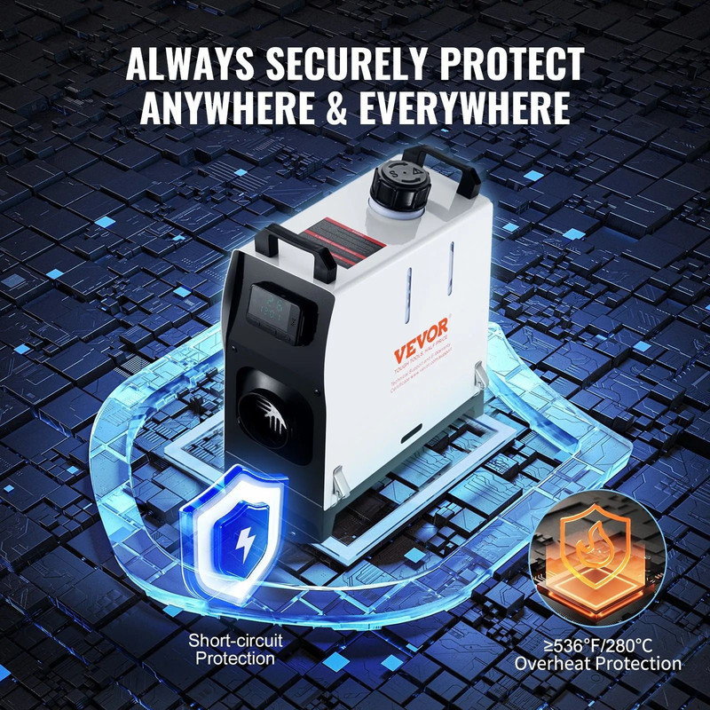 Diesel Heater All In One Portable Diesel Air Heater With Remote Control Fast Heating Low Noise 1