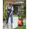 High Power Electric Pressure Washer Adjustable Pressure Quick Connect Nozzles Ideal For Cars Fences 2