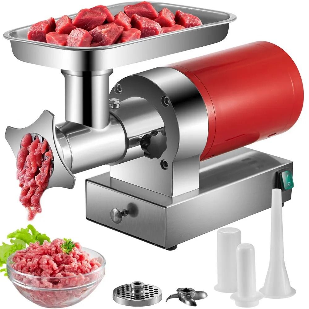 Electric Meat Grinder Hour Meat Mincer HP Heavy Duty Grinder With Grinding Plates Sausage Maker 4