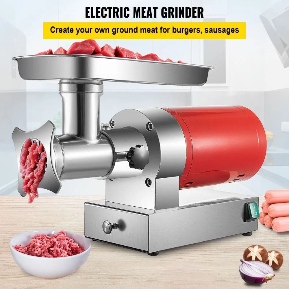 Electric Meat Grinder Hour Meat Mincer HP Heavy Duty Grinder With Grinding Plates Sausage Maker 9