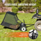 Heavy Duty Pull Behind Lawn Sweeper Adjustable Height Yard Collector Leaf And Grass Sweeper 5