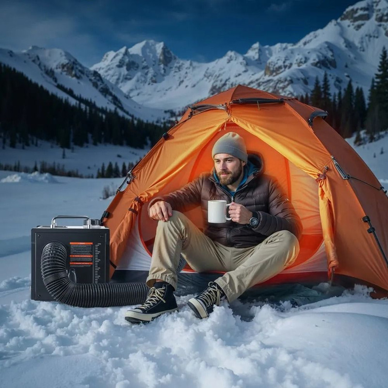 All In One Portable Diesel Heater Diesel Air Heater Bluetooth App Control LCD Screen Remote Control 6