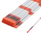 Orange Fiberglass Driveway Markers Snow Stakes With Reflective Tape Steel Drill Bit Gloves For Walk 8