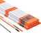 Orange Fiberglass Driveway Markers Snow Stakes With Reflective Tape Steel Drill Bit Gloves For Walk 10
