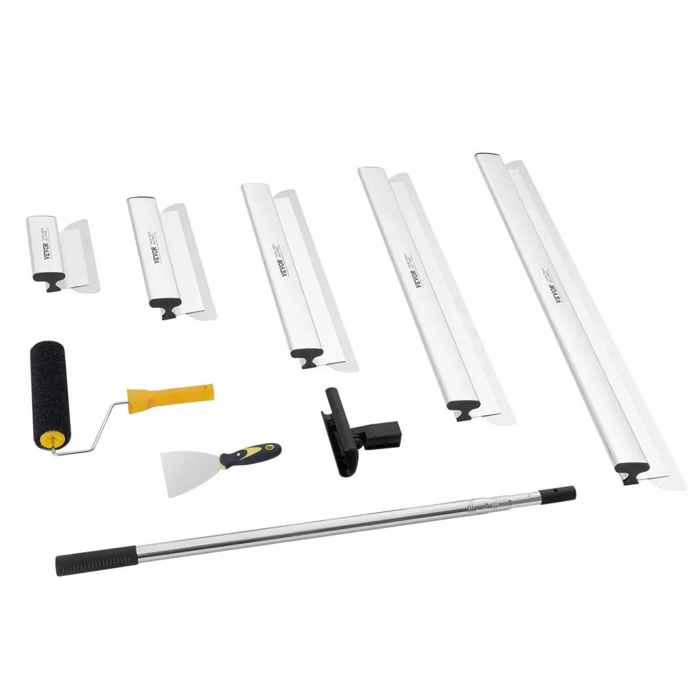 Professional Skim Coat Tools Drywall Skimming Blade Set Skimming Blades Telescopic Handle Pole Stai