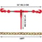 Ratchet Binders And Chains Chain And Binder Kit High Working Strength Chains With Hooks For Hauling 6