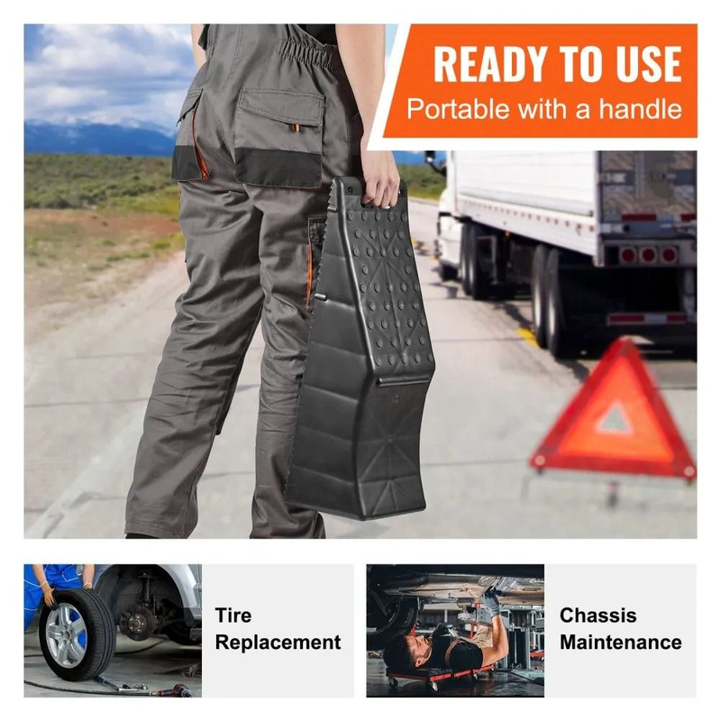 Heavy Duty Vehicle Ramp Auto Service Ramp Lift Tire Ramp For Car Care Low Profile Truck Ramp For Ro 5