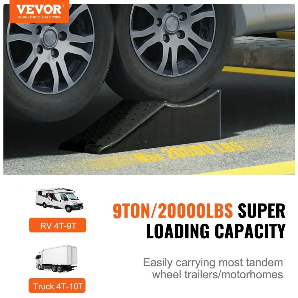 Heavy Duty Vehicle Ramp Auto Service Ramp Lift Tire Ramp For Car Care Low Profile Truck Ramp For Ro 2