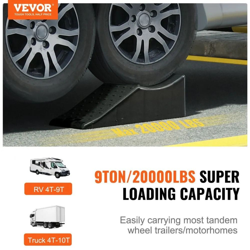 Heavy Duty Vehicle Ramp Auto Service Ramp Lift Tire Ramp For Car Care Low Profile Truck Ramp For Ro 2