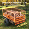 High Load Capacity Garden Trailer Heavy Duty Steel Tow Behind Dump Cart Cubic Feet ATV Trailer With 2