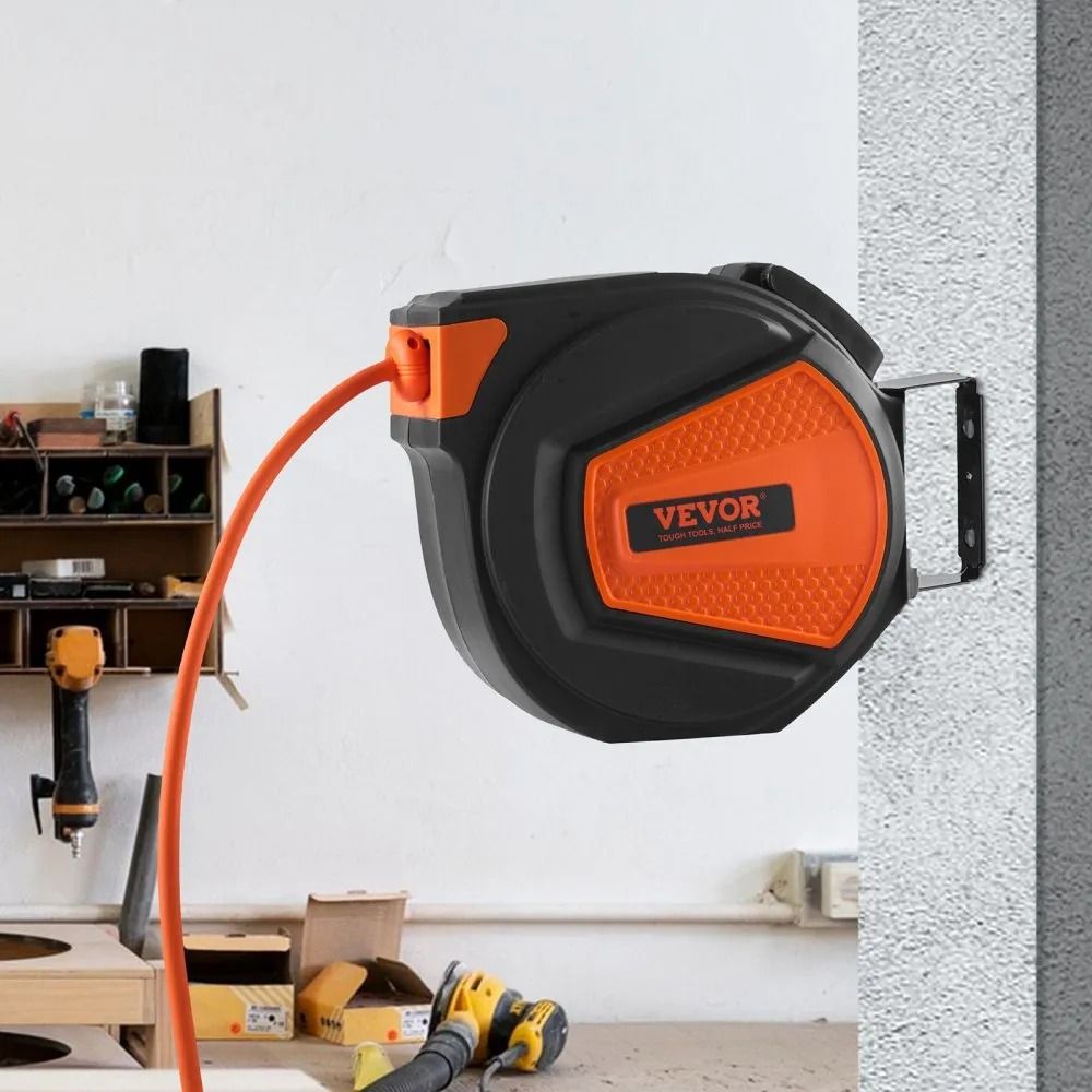 Air Compressor Hose Reel With Lead In Retractable Air Hose Reel Hybrid Air Hose Max Swivel Mount C 6