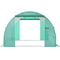 Walkin Tunnel Greenhouse Portable Plant Hot House Galvanized Steel Hoops Rollup Windows Zippered Do 9