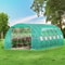 Walkin Tunnel Greenhouse Portable Plant Hot House Galvanized Steel Hoops Rollup Windows Zippered Do 4