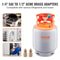 Refrigerant Recovery Cylinder Liquid Rated Y Valve Reclaim Tank 4