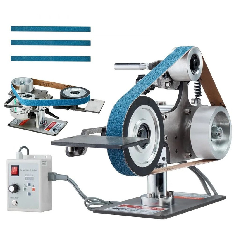 Belt Grinder Sander Variable Speed Belt Polisher With VFD Polishing Grinding Machine With Grinding 0