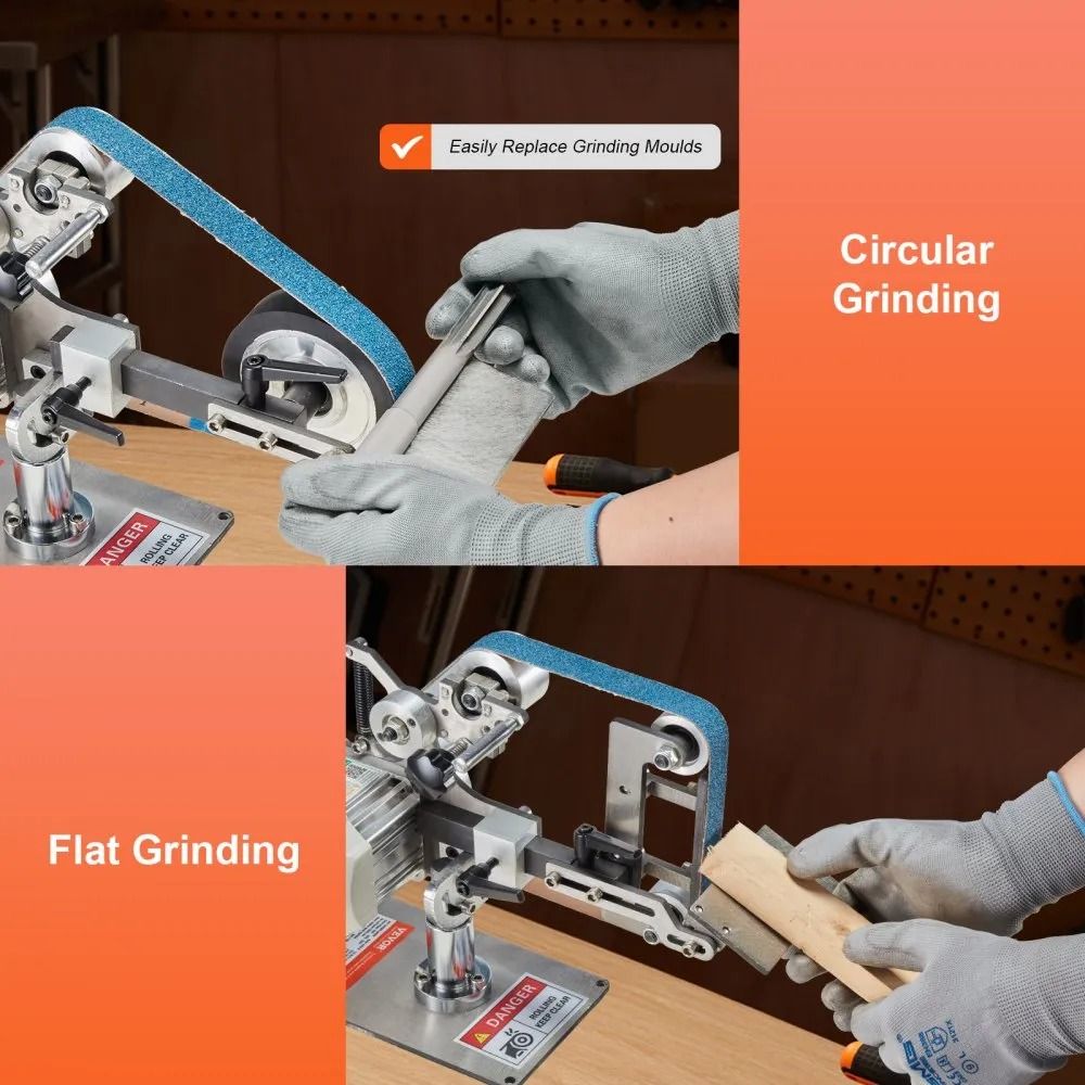 Belt Grinder Sander Variable Speed Belt Polisher With VFD Polishing Grinding Machine With Grinding 5