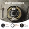 Electric Trailer Brake SelfAdjusting Pairs Brakes Kit For High Lbs Axle Backing Plates Hole Mountin