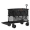 Heavy Duty Folding Wagon Cart Foldable Double Decker Wagon With All Terrain Wheels Collapsible Wago 9