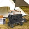 Heavy Duty Folding Wagon Cart Foldable Double Decker Wagon With All Terrain Wheels Collapsible Wago 1