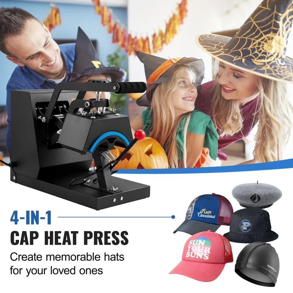 Cap Heat Press Machine Hat Heat Press Sublimation Transfer LCD Digital Timer Temperature Control Cu 1