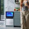 Stainless Steel Ice Maker Commercial Ice Maker Machine High Storage Freestanding Under Counter LED 7